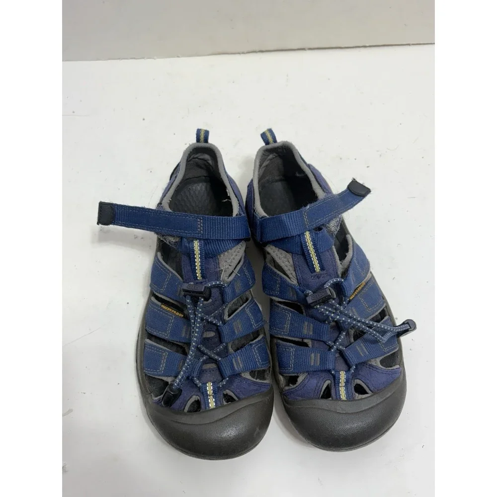 Keen Newport H2 Boys Sandals Blue Yellow Hiking Water Shoes Size 4